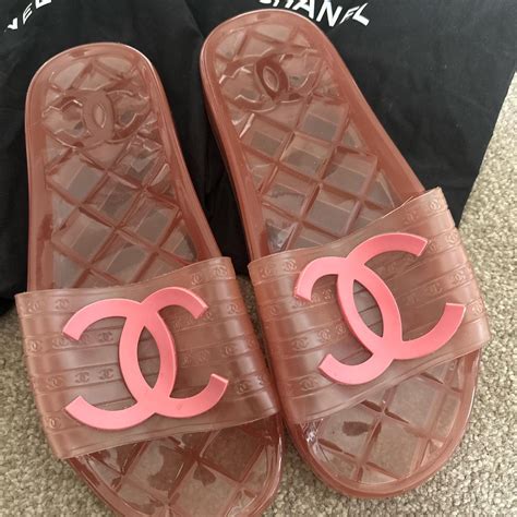 where to buy chanel slides for cheap|chanel jelly pool slides.